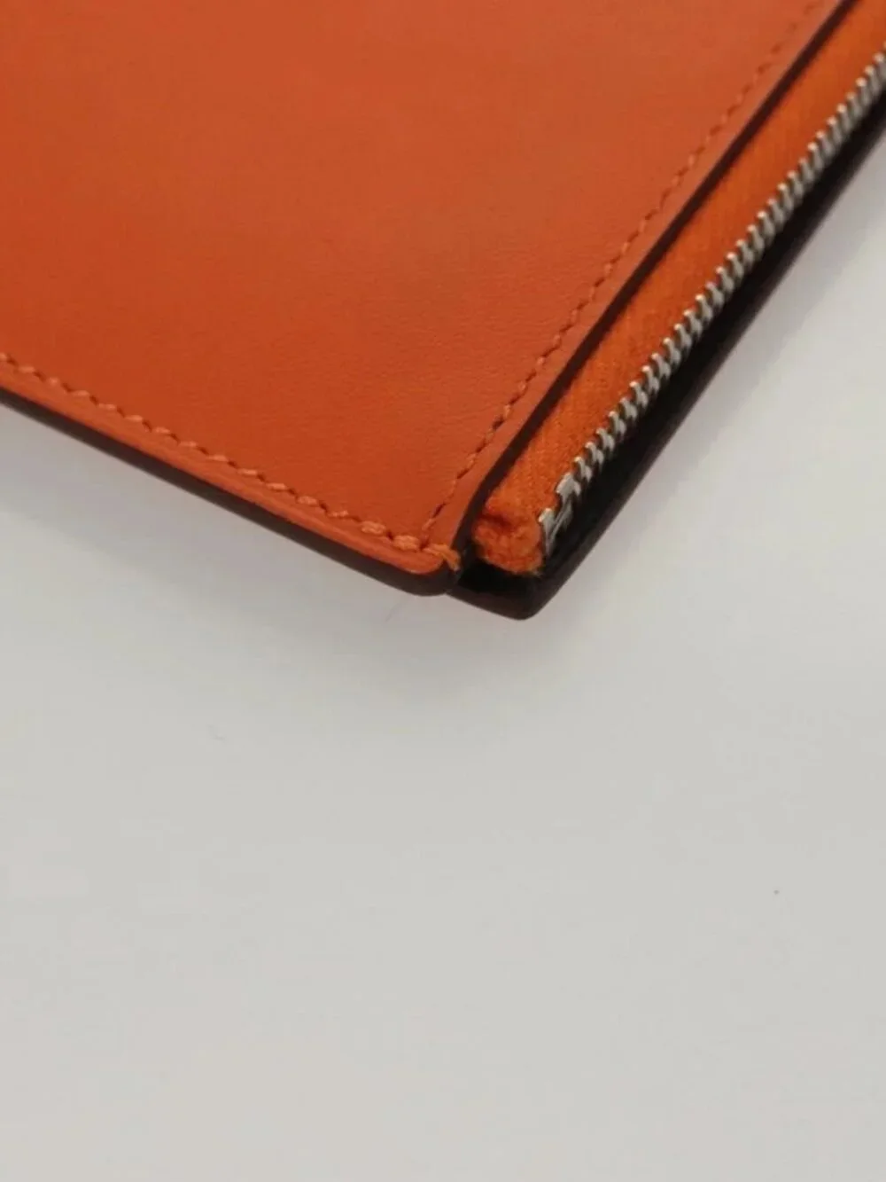 HERMES EA Zip PM Day Planner Cover Vaux Swift Orange Auth 117190M